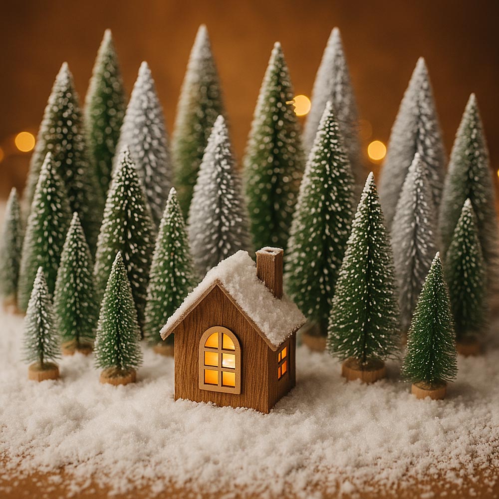 Zestaw Miniaturowych Choinek