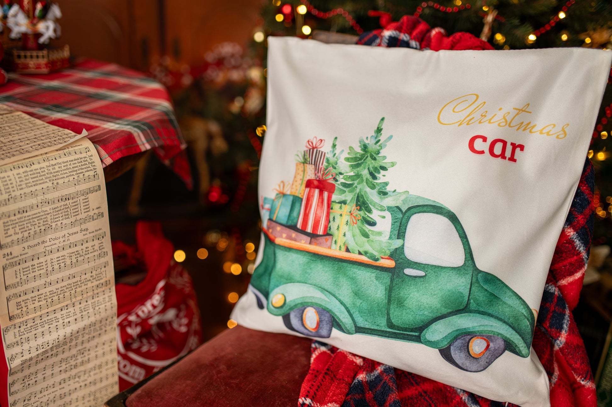 Zestaw Świątecznych Poszewek 4 szt.