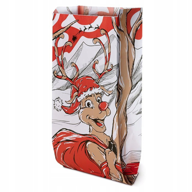 Zestaw Papierowych Toreb Świątecznych 180x80x360mm