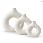 Wazony Ceramiczne Białe 3 szt.