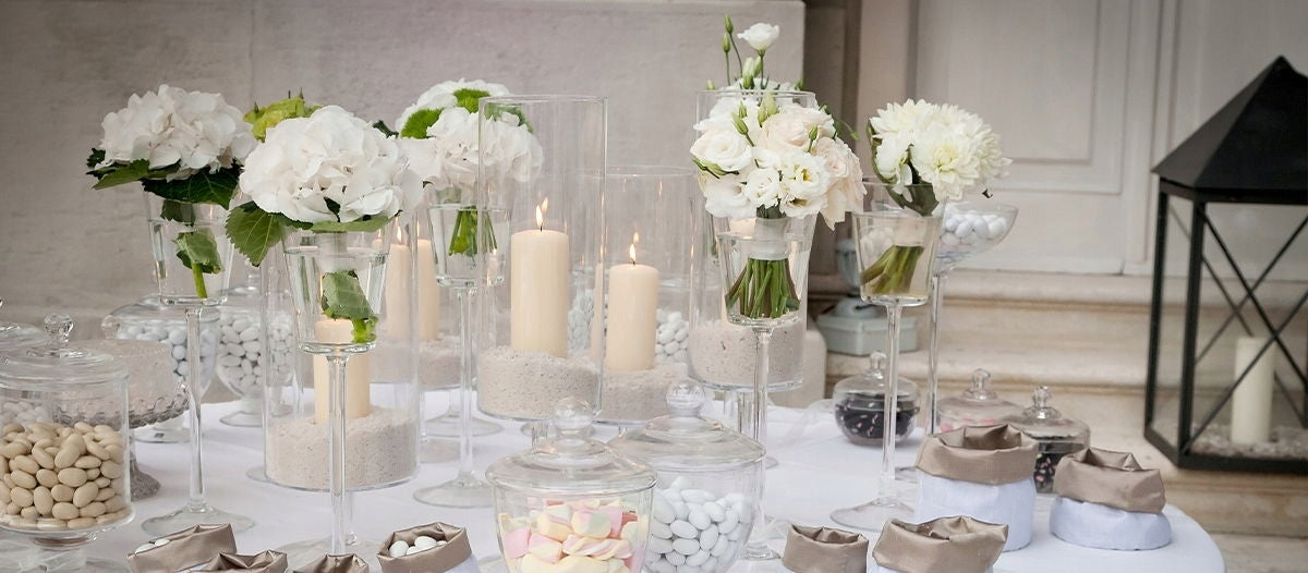 Świece Stołowe walec 15,5cm Białe zestaw 6szt