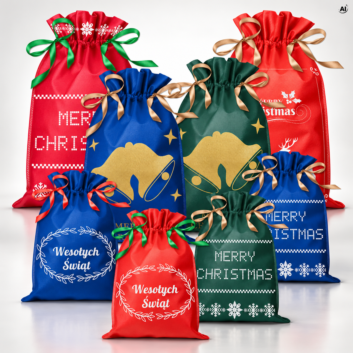 Woreczki wigofilowe Merry Christmas 8szt.
