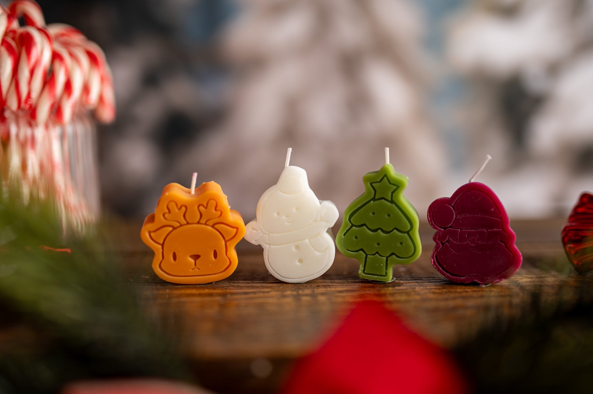 Zestaw Świeć Świątecznych 4szt