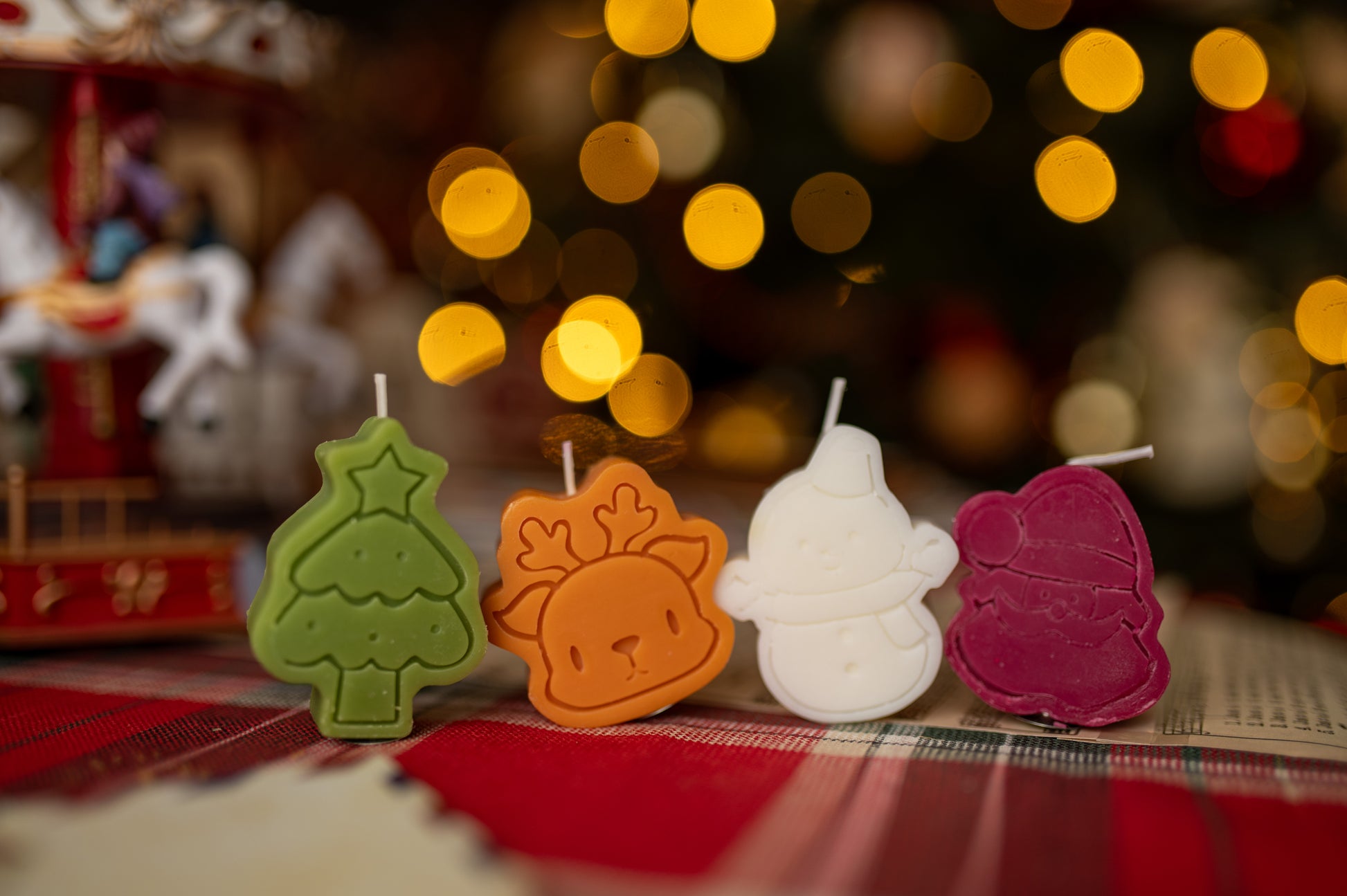 Zestaw Świeć Świątecznych 4szt