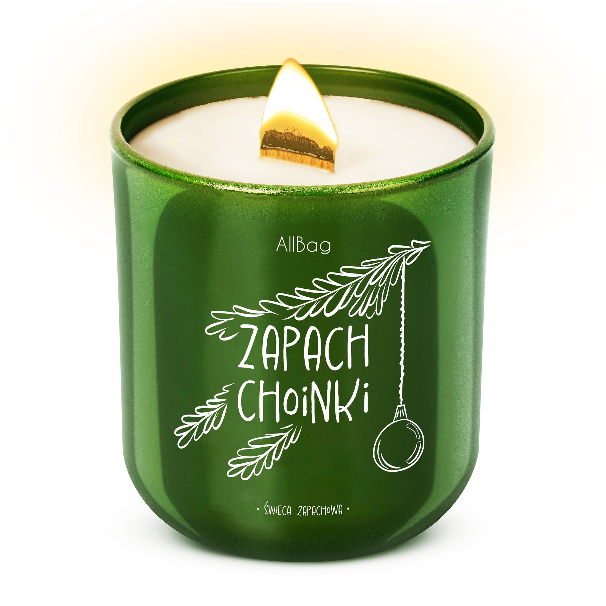 Zapachowa Świeca Sojowa w Szkle Zapach Choinki