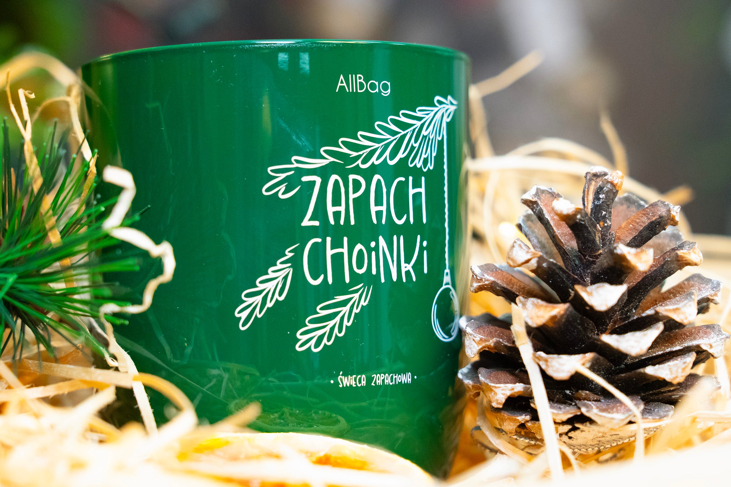 Zapachowa Świeca Sojowa w Szkle Zapach Choinki