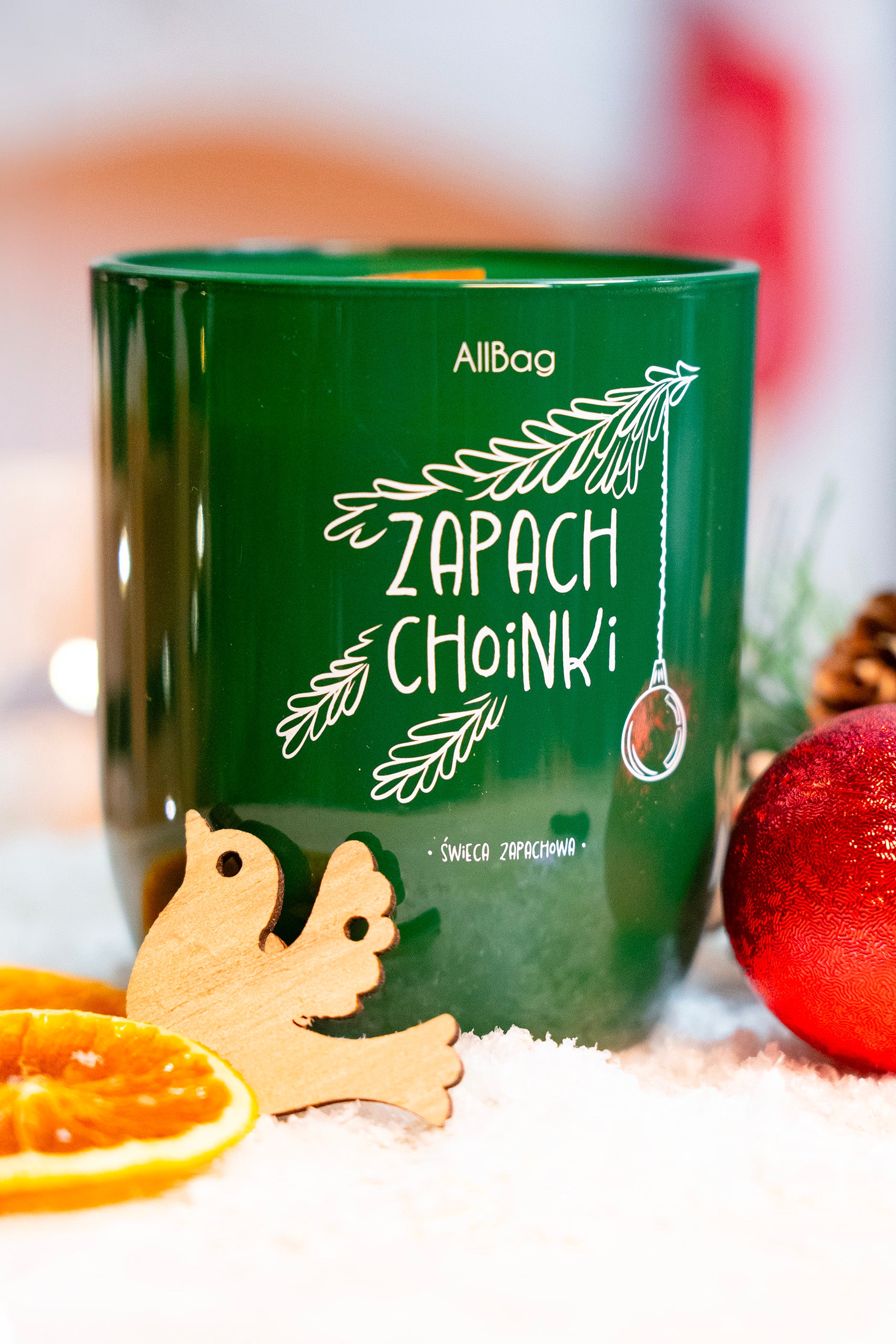 Zapachowa Świeca Sojowa w Szkle Zapach Choinki