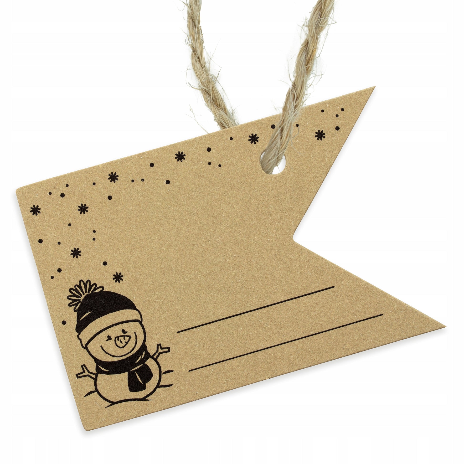 Zawieszki na Prezent Bałwanek Bałwan 10 szt.