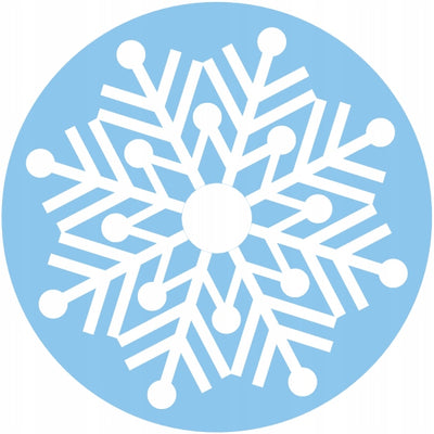 Naklejki Świąteczne Śnieżynki 10szt