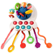 Gryzak ośmiornica Montessori 4w1 zabawka dla niemowląt