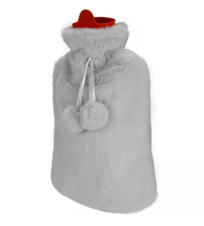 Termofor szary w pluszowym etui
