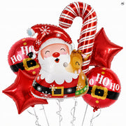 Balony Świąteczne 6 szt. Mikołaj Ho Ho Ho