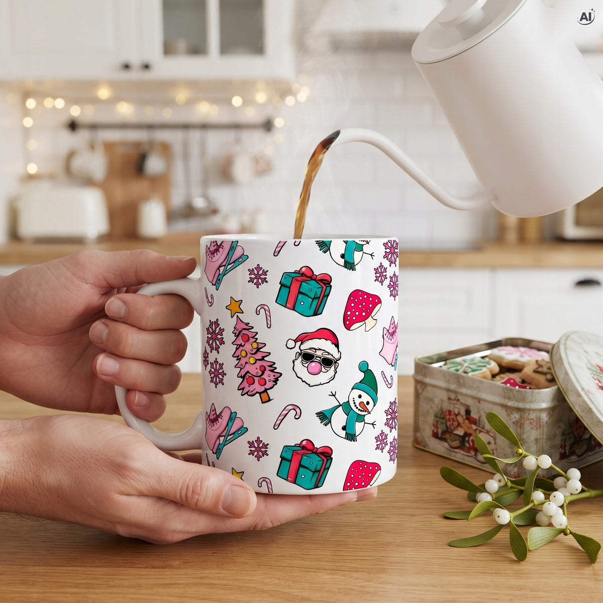 Kubek Świąteczny Ceramiczny 350 ml