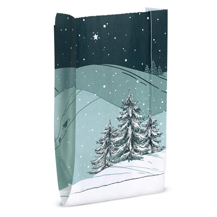 Torby papierowa świąteczne 120x50x220mm Choinka 10szt.