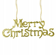 Napis Merry Christmas złota zawieszka 24cm