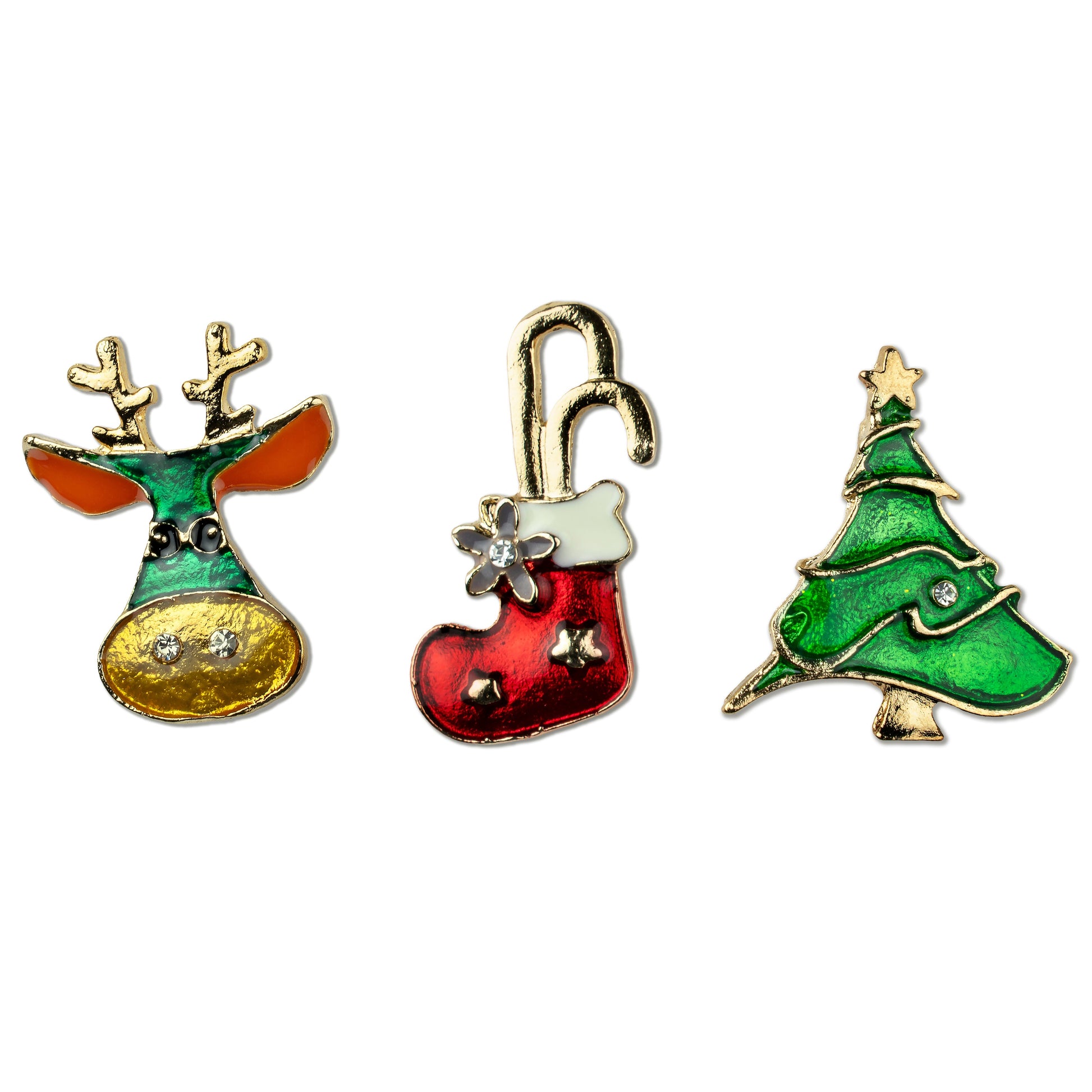 Przypinki świąteczne Broszki świąteczne ZESTAW