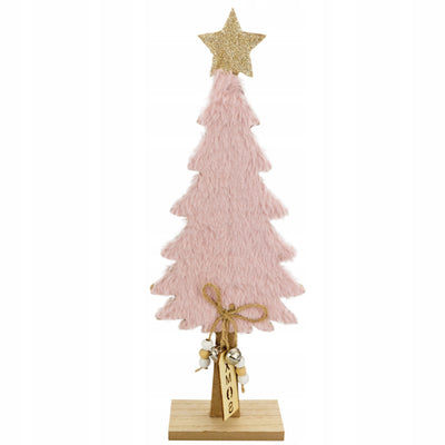 Choinka świąteczna drewniana 36cm stojąca figurka ozdobna