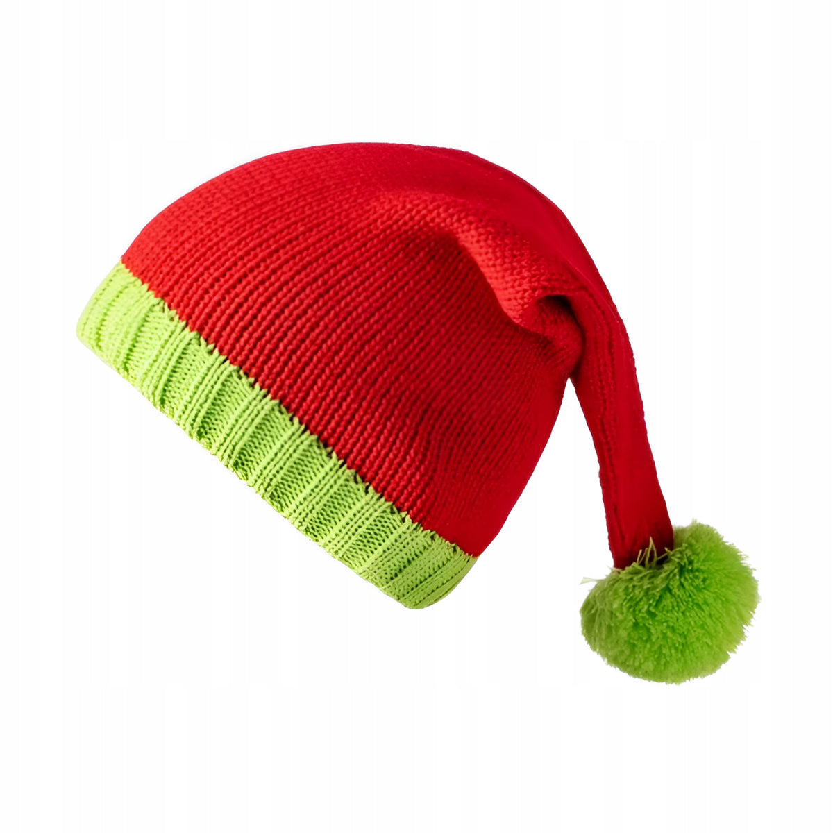 Czapka Zimowa Beanie Czerwona z Pomponem