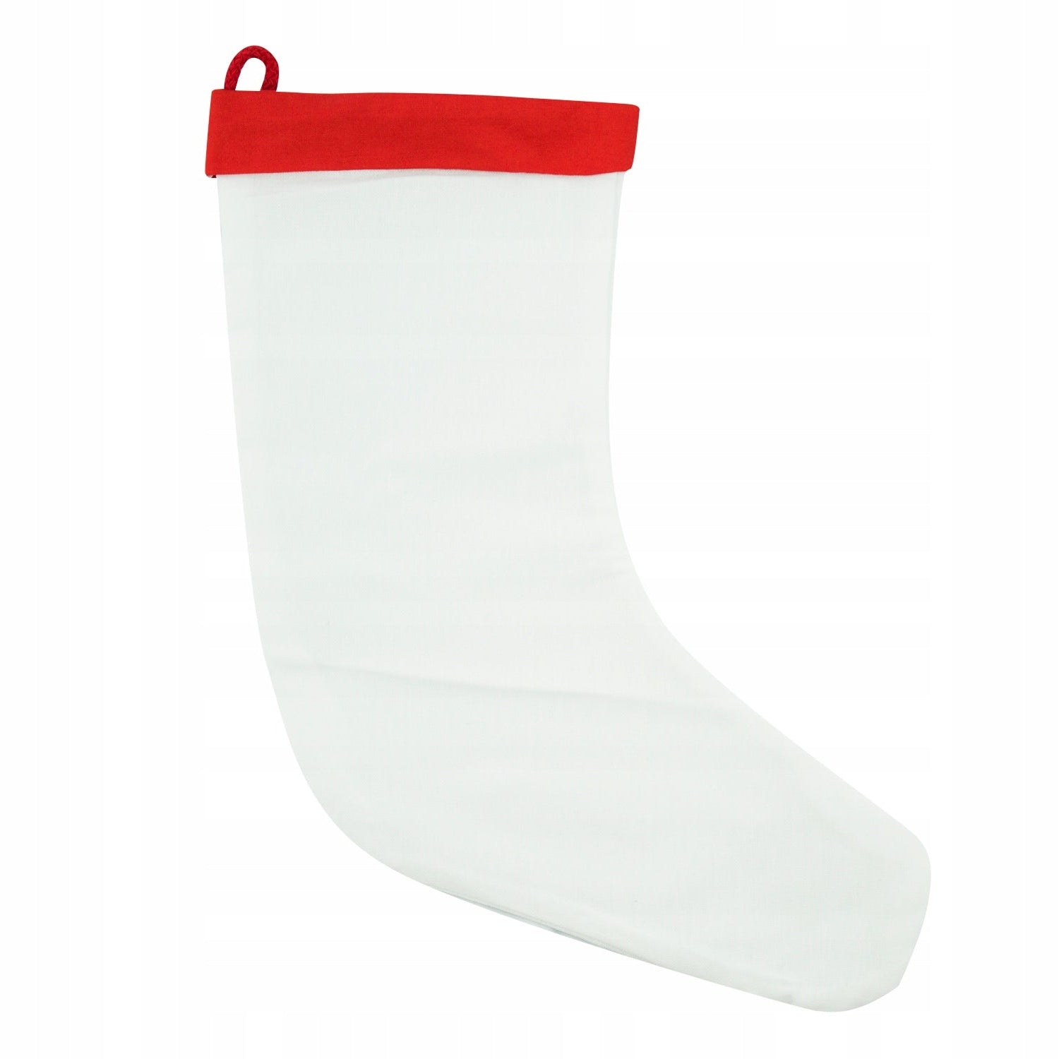 Świąteczna skarpeta biała dekoracyjna