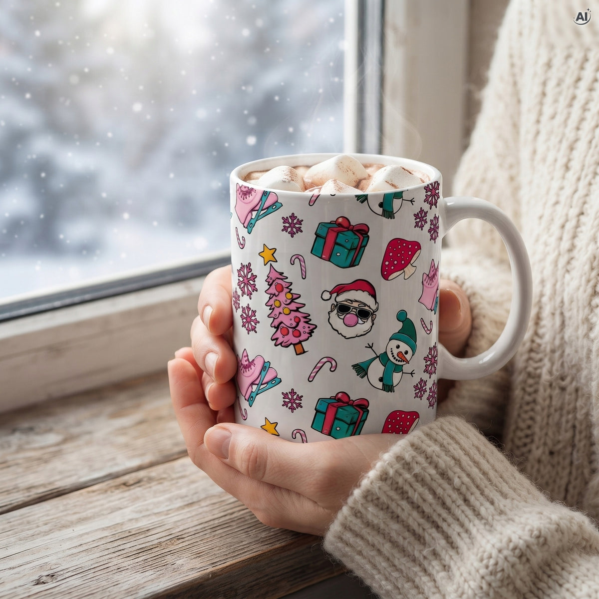 Kubek Świąteczny Ceramiczny 350 ml