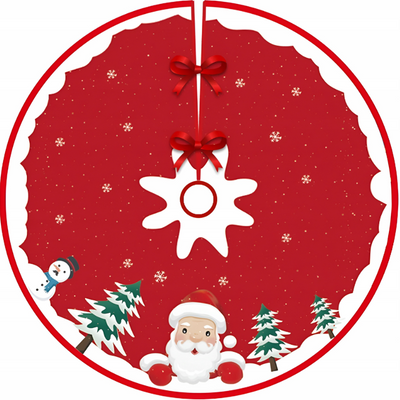 Dywanik Pod Choinkę Futerko Okrągły 90cm