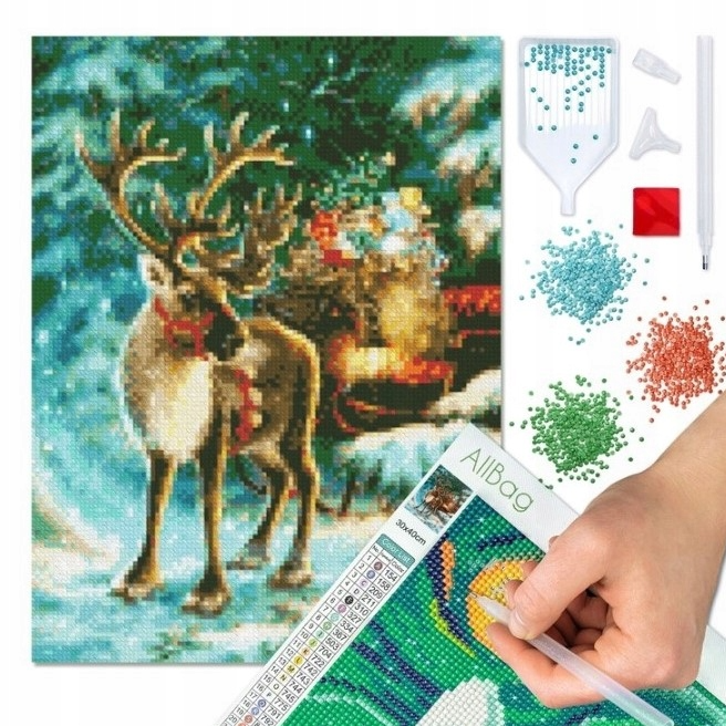 Haft Diamentowy Renifer