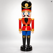 Figura świąteczna Dziadek do Orzechów LED, 274 cm, ogrodowa