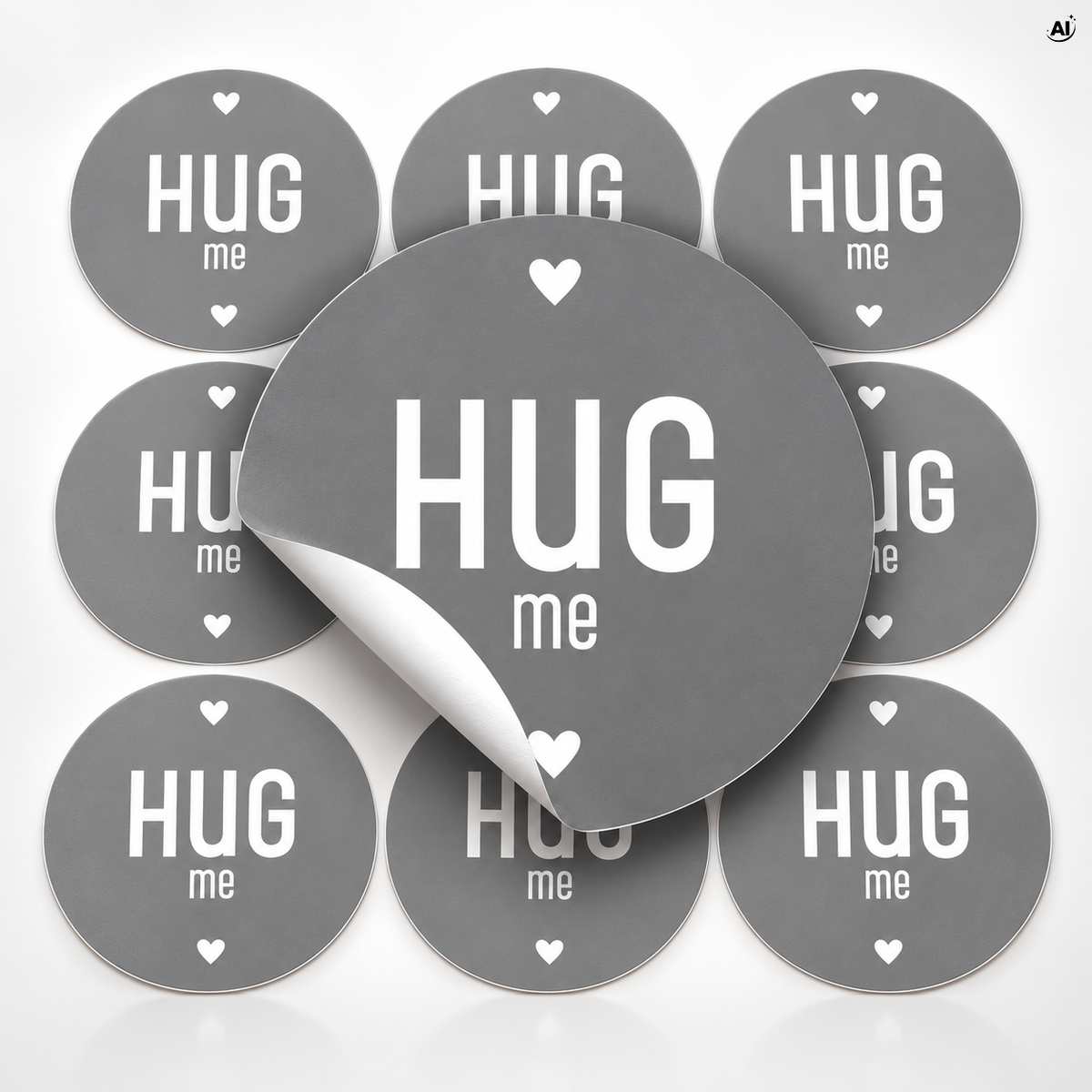 Naklejki świąteczne HUG ME ozdobne 10szt.