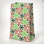 Torba papierowa świąteczna 160x80x270mm Laski Świąteczne