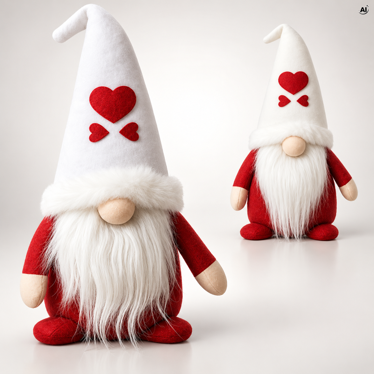 Świąteczny krasnal gnom dekoracyjny figurka 26 cm