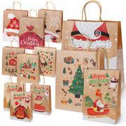 Zestaw Torebek Świątecznych na Prezenty – 12 szt.