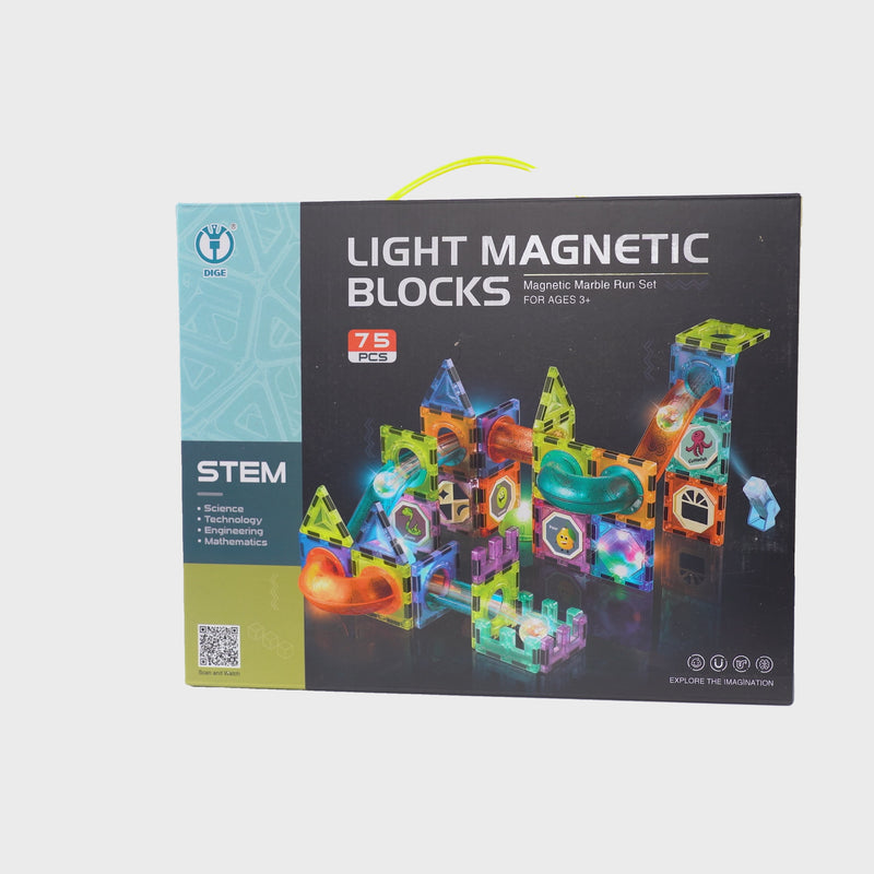 Klocki magnetyczne 77 el. dla dzieci