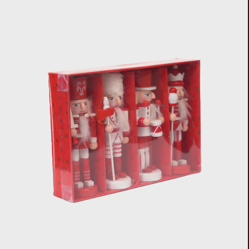 Zawieszki na Choinkę Dziadek Do orzechów 4szt.