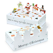 Kartoniki świąteczne składane z ozdobami 3D