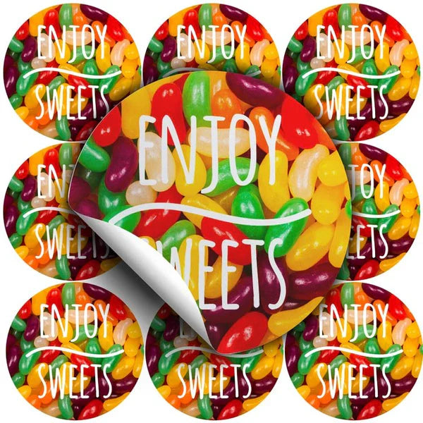 Naklejki ENJOY SWEETS ozdobne 10szt.