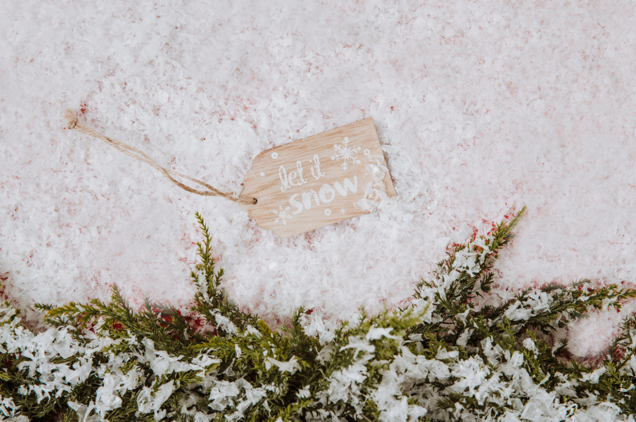 Ozdobny Sztuczny Śnieg Sypki Puch do Dekoracji na Święta
