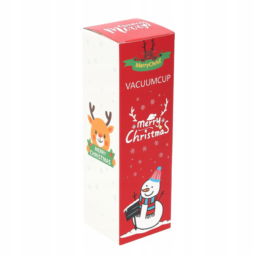 Kubek Termiczny Świąteczny Błękitny Renifer 500ml