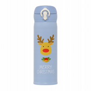 Kubek Termiczny Świąteczny Błękitny Renifer 500ml